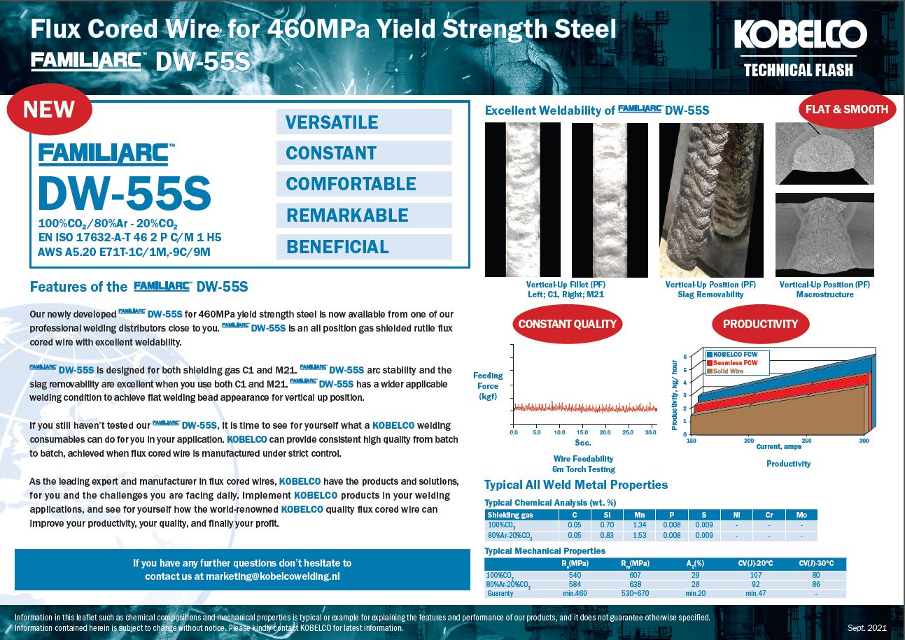 Kobelco Welding of Europe B.V. DW-55S / C1